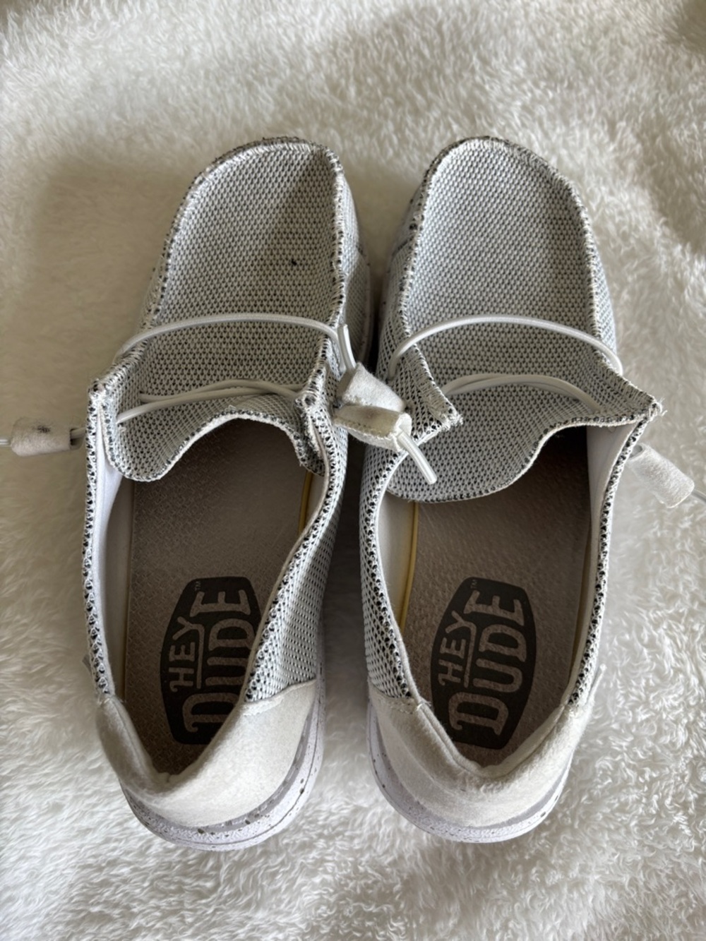 Hey Dude Women’s Light Gray Slip-On Sneakers